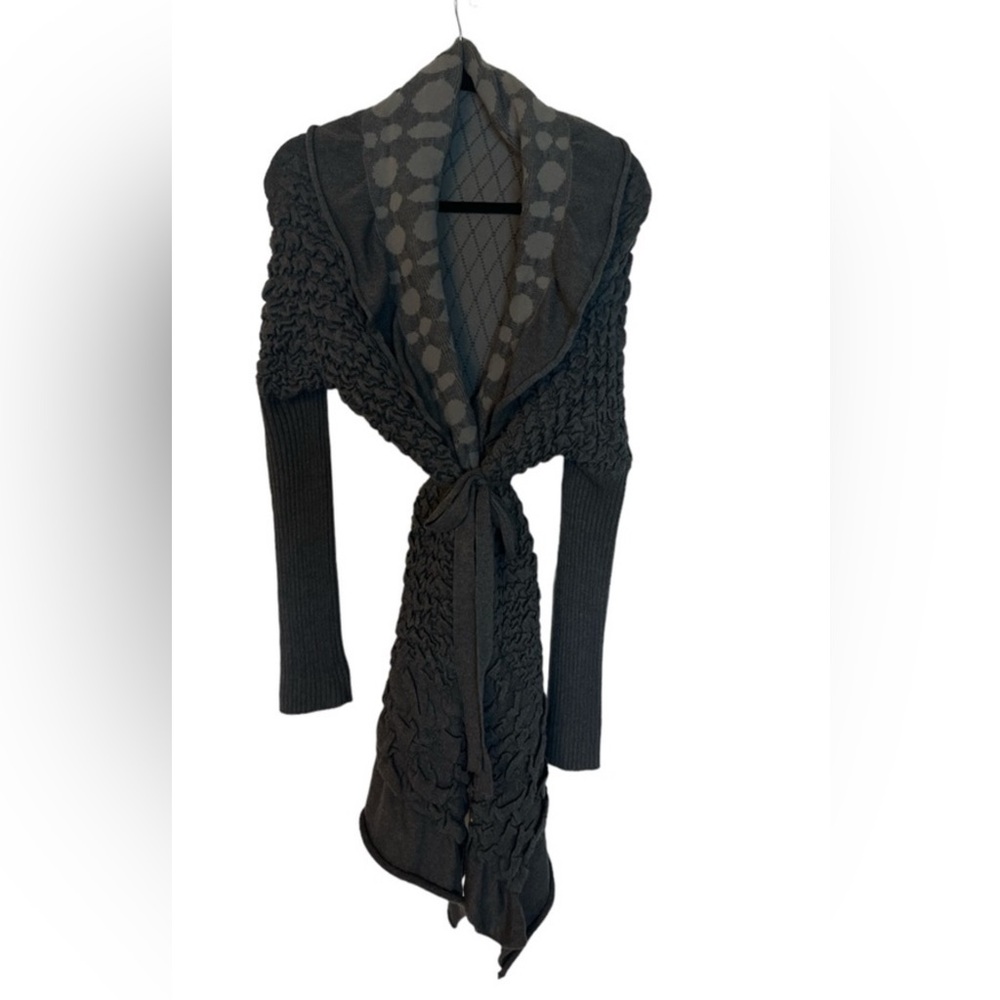 Elegant Grey Women's Cardigan
